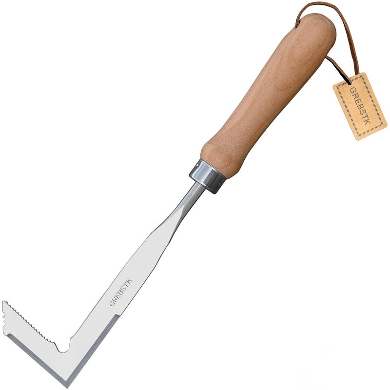 GREBSTK Crack Weeder Crevice Weeding Tool Manual Weeder Beech Handle Lawn Yard Gardening Tool - Image 1